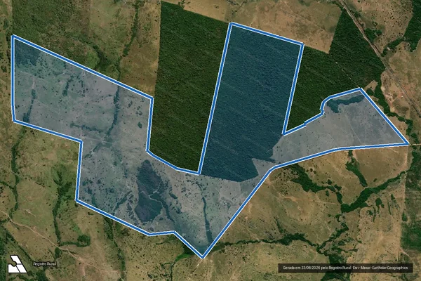 Imagem de satélite de Fazenda Pantera II - Parte 1 em Bandeirantes do Tocantins - TO