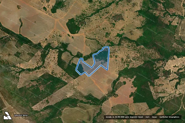 Imagem de satélite de FAZENDA SÃO DOMINGOS - 001 em Piranhas - GO