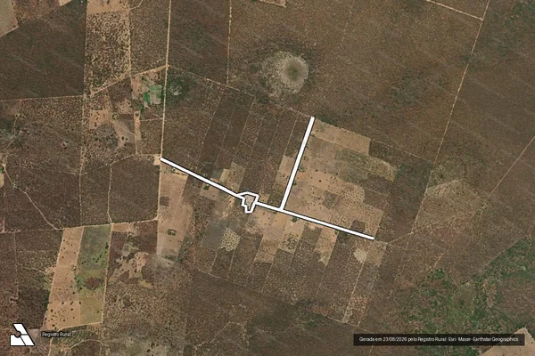 Imagem de satélite de FAZENDA SANTA ANA - FAZENDA SANTA ANA_GLEBA_26 em Verdelândia - MG