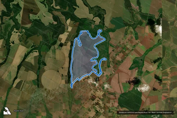 Imagem de satélite de P. A. Itamarati II (Gleba G) - Área Societária 07 em Ponta Porã - MS