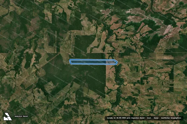 Imagem de satélite de LOTE 34/35 e 39B - SETOR BARÃO DO MELGAÇO - Parte 1 em Pimenta Bueno - RO