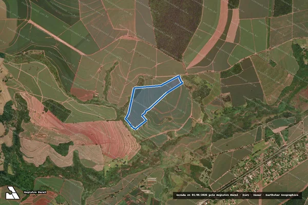 Imagem de satélite de Sítio Capitinga - Parcela 1 em Porto Ferreira - SP