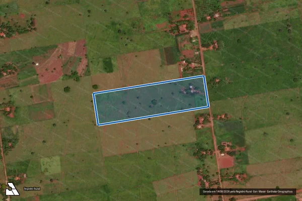 Imagem de satélite de Projeto de Assentamento Santa Mônica - Lote 27 MST em Terenos - MS