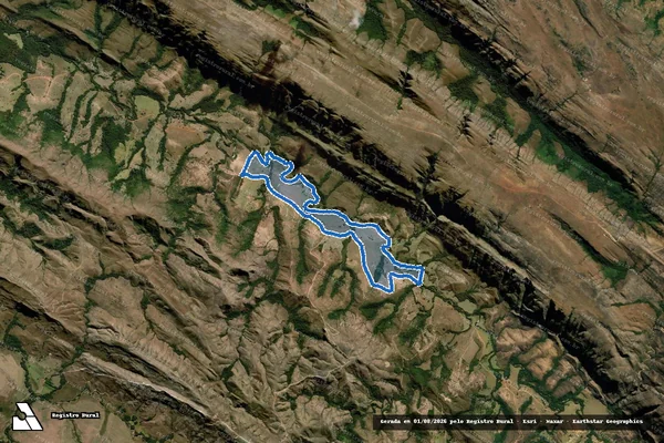 Imagem de satélite de Fazenda Vale Formoso - Parte 2 em Delfinópolis - MG