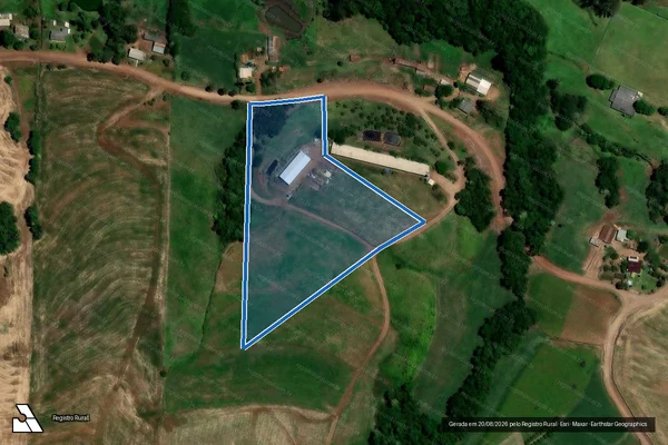 Imagem de satélite de Idio Justen - Propriedade 1 - Parcela 1 em Nova Boa Vista - RS