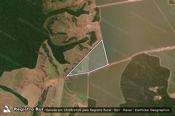 Imagem de satélite de Fazenda JR 01 - Parte 1 em Tapurah - MT