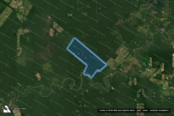 Imagem de satélite de FAZENDA D GRAUS II - Parcela 1 em Ipixuna do Pará - PA