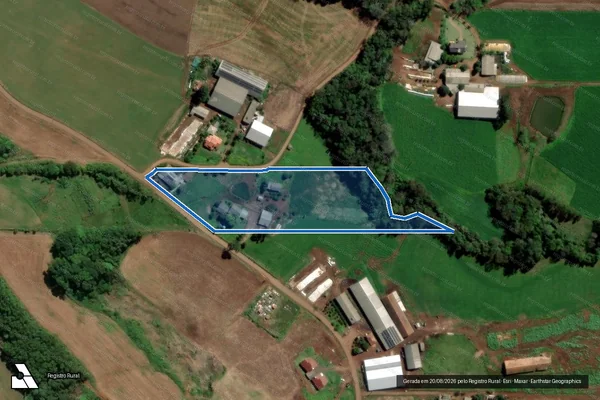 Imagem de satélite de MAT.: 2.996 - Parte 1 em São Carlos - SC