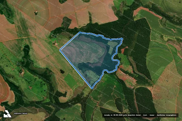 Imagem de satélite de FAZENDA PARAIZO - Parte 1 em Aral Moreira - MS