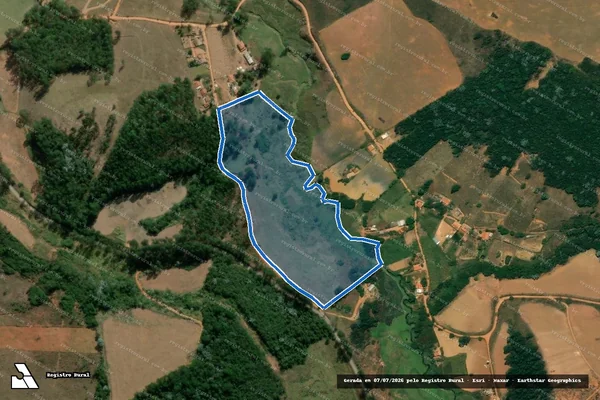 Imagem de satélite de Fazenda da Grama - Parte 2 em Senador Firmino - MG