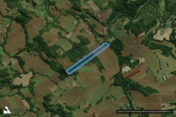 Imagem de satélite de LOTE N° 79-B DO 17° PERÍMETRO DA FAZENDA BRITÂNIA - Parcela 1 em Marechal Cândido Rondon - PR