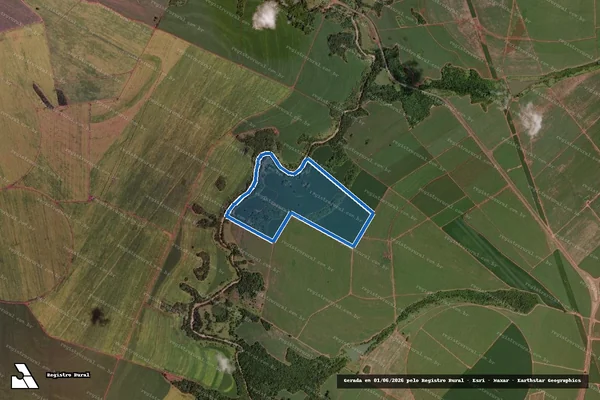 Imagem de satélite de Fazenda Santo Inácio - Parcela 1 em Campo Florido - MG