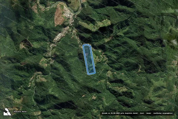 Imagem de satélite de Terreno Família Garcia - Parte 1 em Botuverá - SC