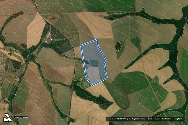 Imagem de satélite de Fazenda Boabade - Parcela 3 - Parcela 1 em Dobrada - SP