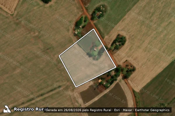Imagem de satélite de Projeto de Assentamento Itamarati I ? FETAGRI - Lote 323 em Ponta Porã - MS