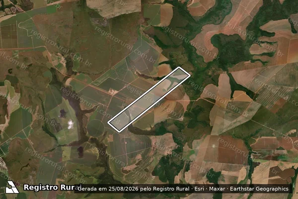 Imagem de satélite de Fazenda Sobra I - Parte 1 em Santo Antônio do Leste - MT