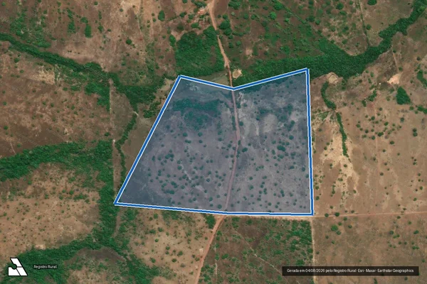 Imagem de satélite de Lote 09, Desmembrado da Parte do Lote 267 do Loteamento Araguacema, 3º Etapa - Lote 09 em Goianorte - TO