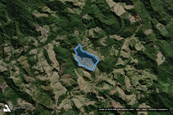 Imagem de satélite de Sítio Pé de Louro em Piracaia - SP