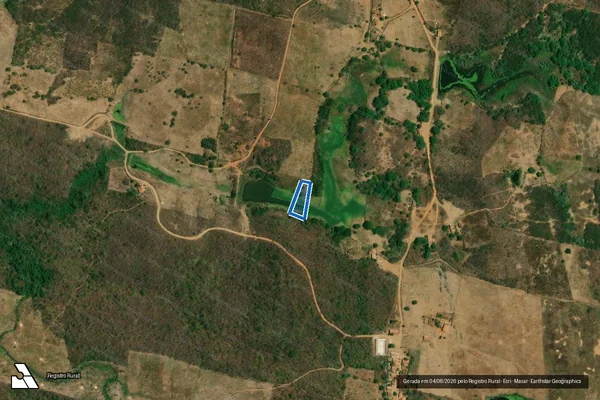 Imagem de satélite de SÍTIO CATOLÉ ? LOTE 3007  - Parte 1 em Jaguaribe - CE