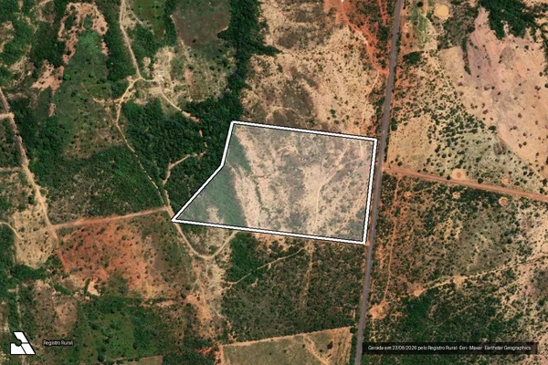 Imagem de satélite de FAZENDA SANTO ANTONIO DO ROÇADO - GLEBA 5 em Bonfinópolis de Minas - MG