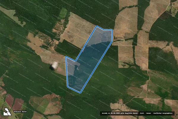 Imagem de satélite de FAZENDA OURO BRANCO em Alta Floresta - MT