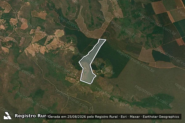 Imagem de satélite de Fazenda Bom Jesus - Parcela 1 em Itamarandiba - MG