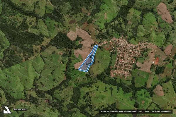 Imagem de satélite de Fazenda Palmitópolis - Parte 1 em Laranjal - PR