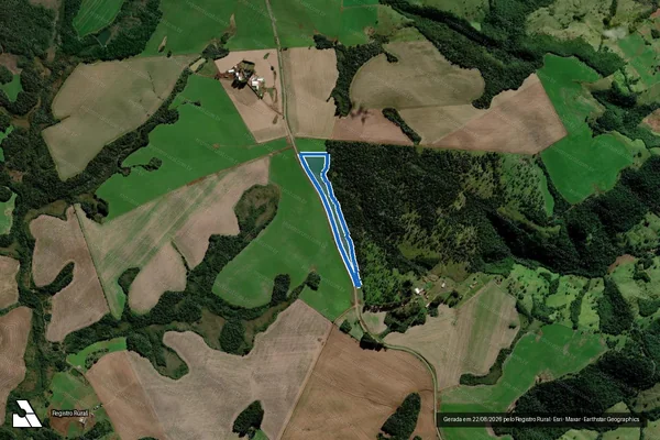 Imagem de satélite de Fazenda Primavera ? Parcela 2 - Parte 4 em Campo Erê - SC