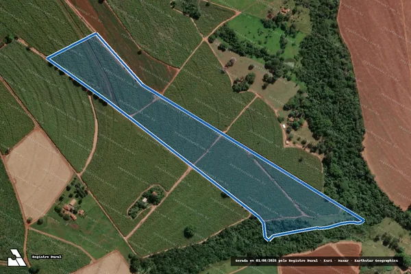 Imagem de satélite de FAZENDA NOSSA SENHORA APARECIDA  - GLEBA B - GLEBA B em Onda Verde - SP
