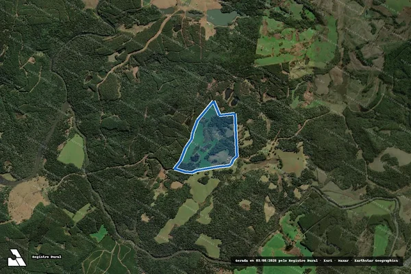 Imagem de satélite de Campina do Butia - Parte 2 em Ponte Alta do Norte - SC
