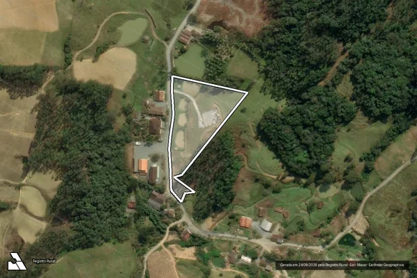 Imagem de satélite de Sitio Benvindo - Sitio Benvindo2 em Leoberto Leal - SC