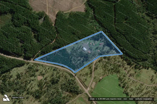 Imagem de satélite de Fazenda Boi Preto - Matrícula 8.946 em Timbó Grande - SC