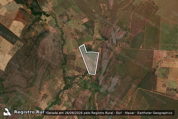 Imagem de satélite de Lote 10 - Projeto de Assentamento Darcy Ribeiro - Parte 1 em Capitão Enéas - MG