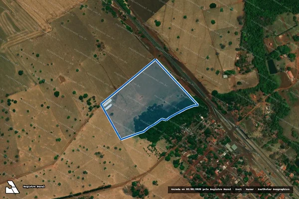 Imagem de satélite de Fazenda Pombal ou Pombalinho - Parte 1 em Jataí - GO