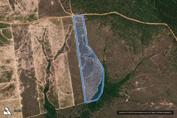 Imagem de satélite de FAZENDA AMÉRICA GLEBA D4 - Gleba D4 B em Pompéu - MG