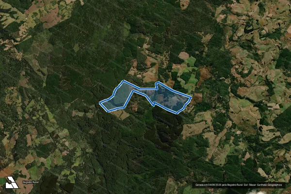 Imagem de satélite de Fazenda Três Ranchos - Matrícula 15860;15861;15862;15863;15864 em Guarapuava - PR