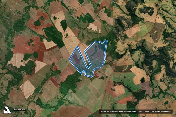 Imagem de satélite de FAZENDA QUILOMBO E SANTA MARIA DE CIMA - FAZENDA QUILOMBO E SANTA MARIA DE CIMA em Itumbiara - GO