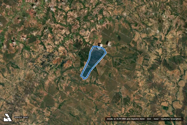 Imagem de satélite de FAZENDA CHAPADA - Parcela 1 em Jequitaí - MG