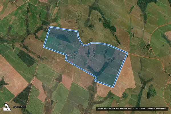 Imagem de satélite de Fazenda Sao Felipe - Parte 1 em Guararapes - SP