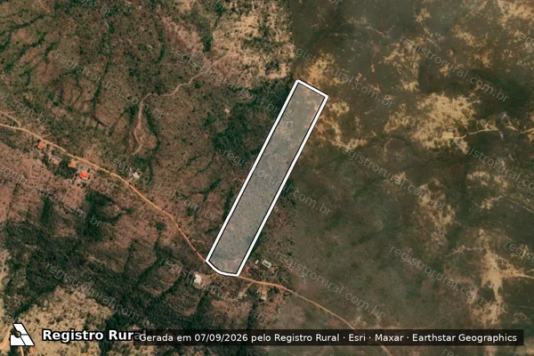 Imagem de satélite de Fazenda Pedrões ou Ribeiro Manso - Gleba A - GLEBA 78 em São Gonçalo do Abaeté - MG