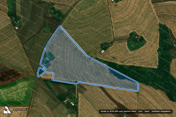 Imagem de satélite de Lote nº 612 da Fazenda Flamapec (Fazenda Piquiri) - B em Cascavel - PR