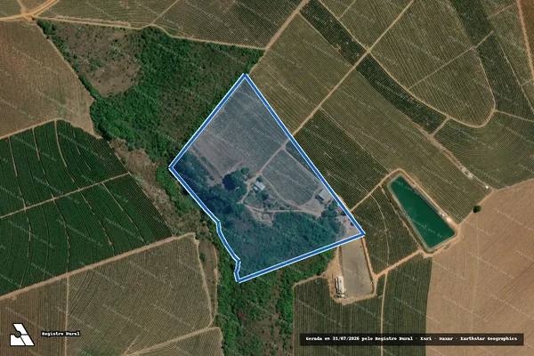 Imagem de satélite de Fazenda do Retiro, lugar denominado Vista Alegre - Fazenda do Retiro, lugar denominado Vista Alegre em Patrocínio - MG