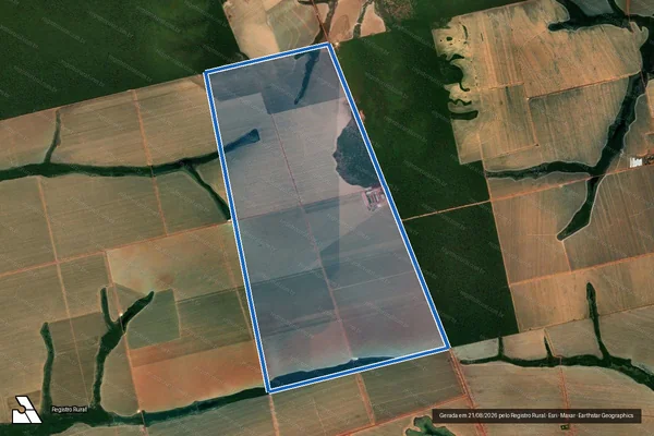 Imagem de satélite de Fazenda Roberta - 001 em São Félix do Araguaia - MT