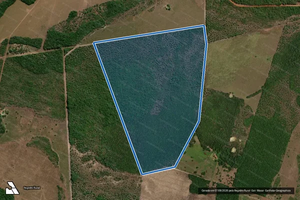 Imagem de satélite de Lote 06, do Loteamento Cana Brava, Gleba 02 - Parte 1 em Lagoa da Confusão - TO