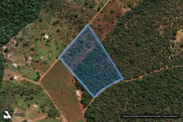 Imagem de satélite de Fazenda Arraial da Forquilha - Gleba 73 em Três Marias - MG