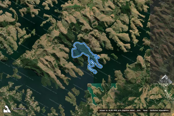 Imagem de satélite de Fazenda São João - Parte 1 em Jacareí - SP