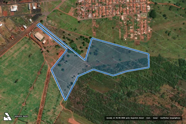 Imagem de satélite de Fazenda Campo Belo - Parte 1 em Campina Verde - MG