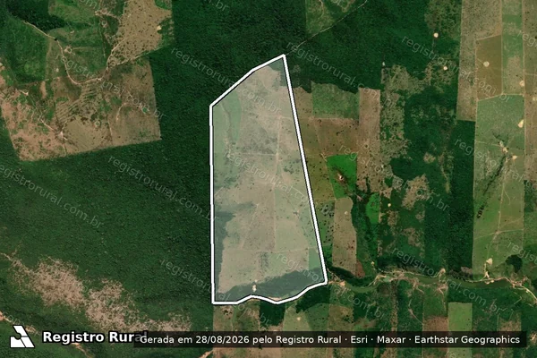 Imagem de satélite de P.A RIO BONITO / FAZENDA NOVA GALILEIA / LOTE 145 / Parcela 1
