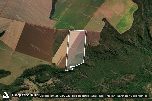 Imagem de satélite de Fazenda Bela Vista - Parcela 1 em Juscimeira - MT