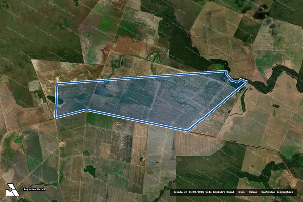 Imagem de satélite de FAZENDA TINGUI 2 ? PARTE 01 - Gleba 01 em Dueré - TO
